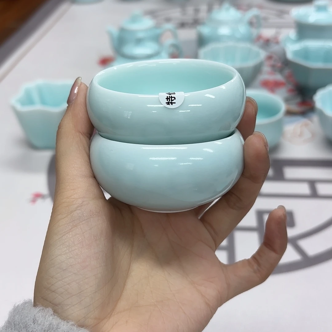 龙泉云间青瓷小米茶器