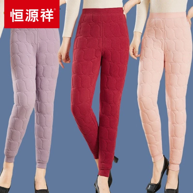 中老年女装妈妈保暖裤亲肤女冬季内穿内胆棉裤修身显瘦防寒打底裤