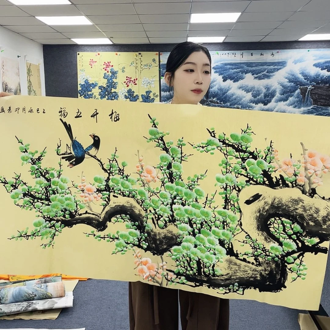 国画作品小姐姐放漏…