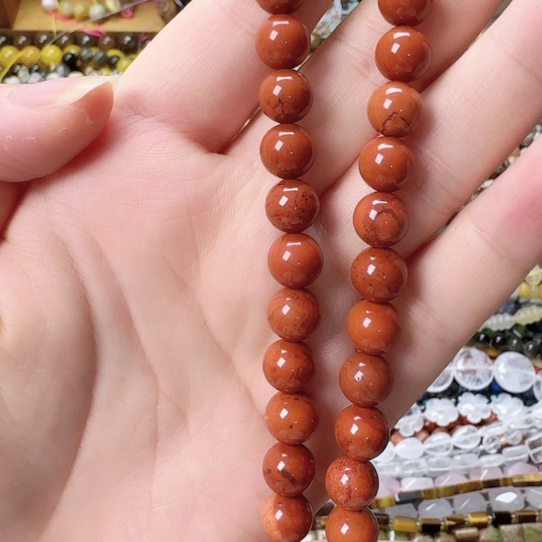 未镶嵌玛瑙/玉髓珠宝半成品卡8红石一条