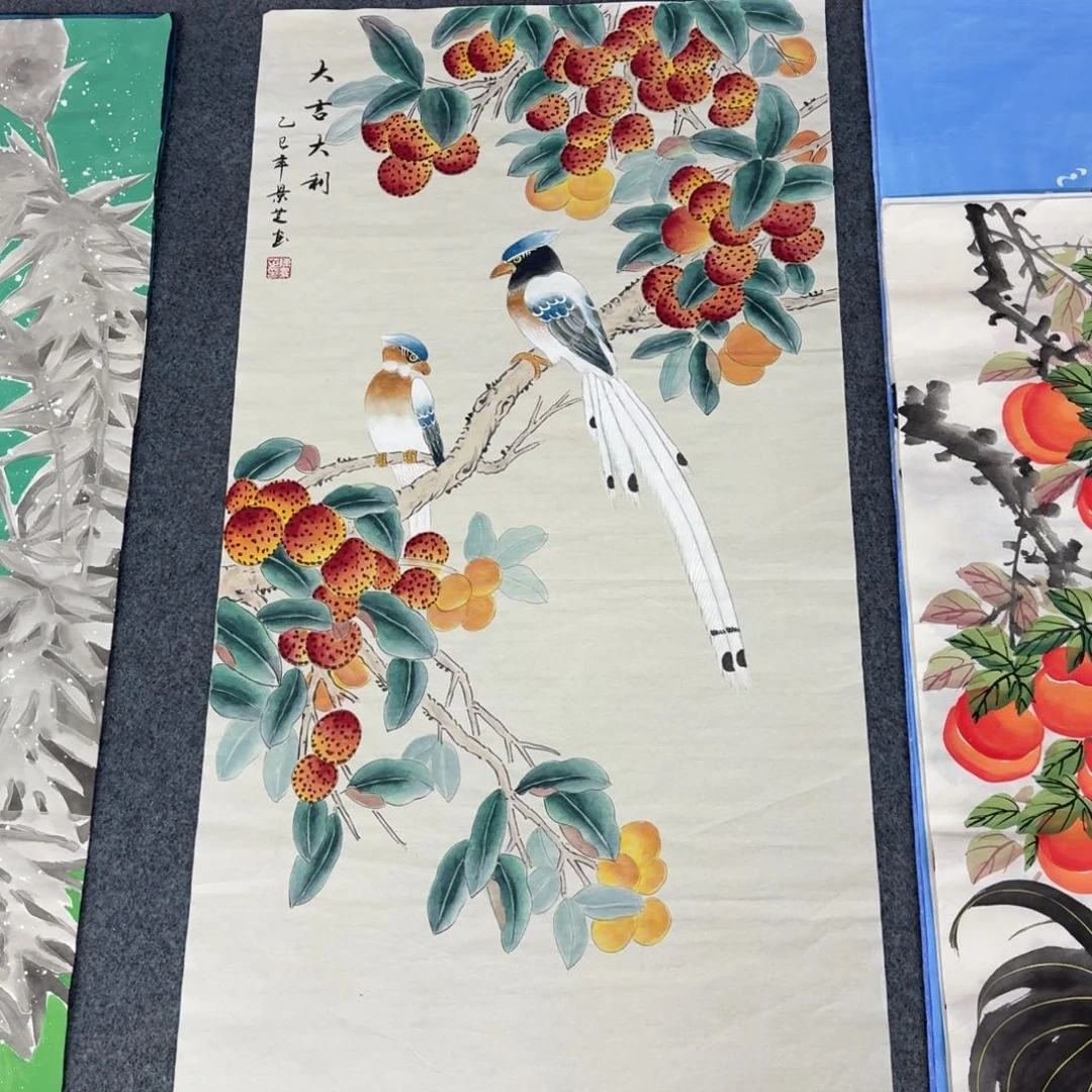 国画三尺尺寸50X100纯手绘作品