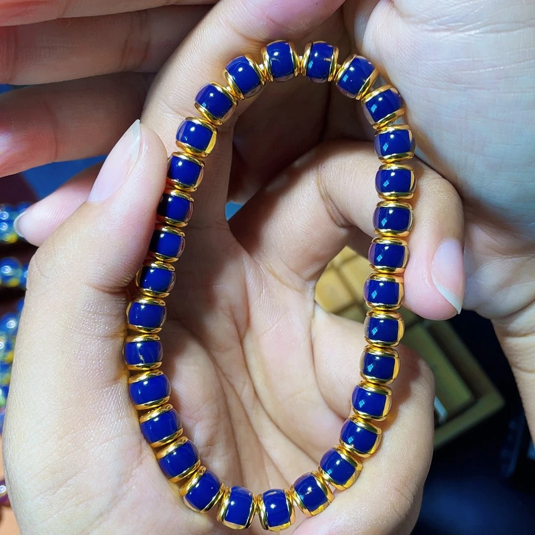 蓝珀裸石未镶嵌萤火虫7