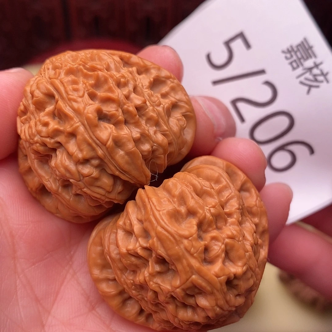 公***以把件文玩核桃38三角白