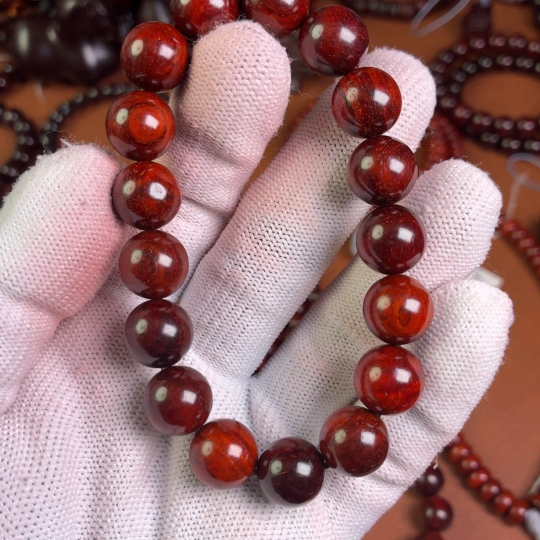 励***行手串/手链小叶紫檀无胶无蜡12高油密