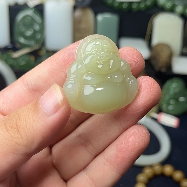 和田玉未镶嵌吊坠(不含链)18