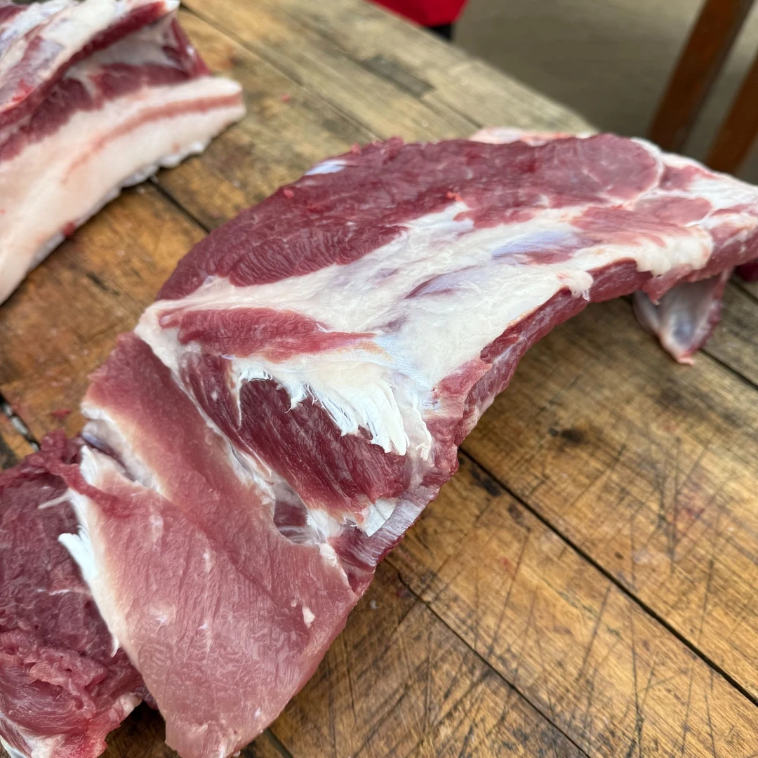 黑毛猪猪排骨正宗农家粮食喂养黑毛土猪现杀现卖