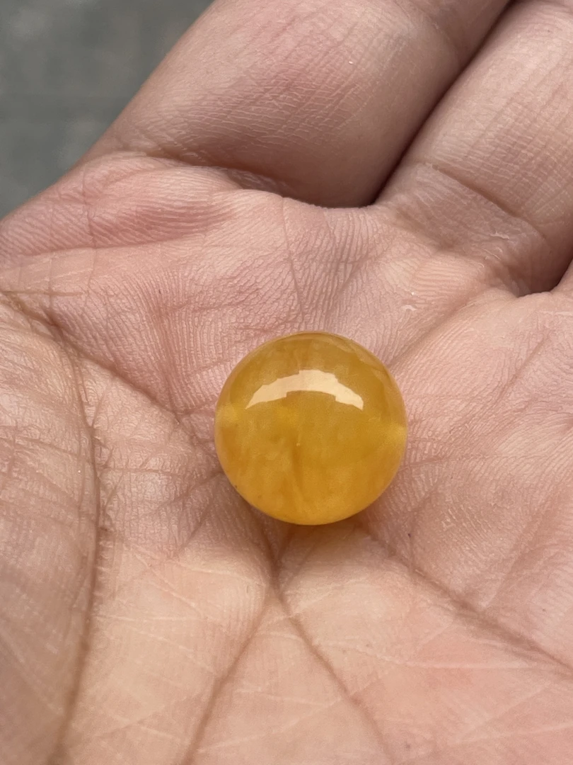 蜜蜡圆珠吊坠1.6g13.9mm