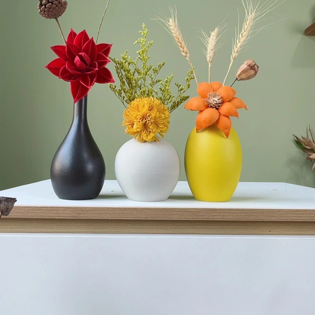 摆件花瓶带花高度20-30厘米左右