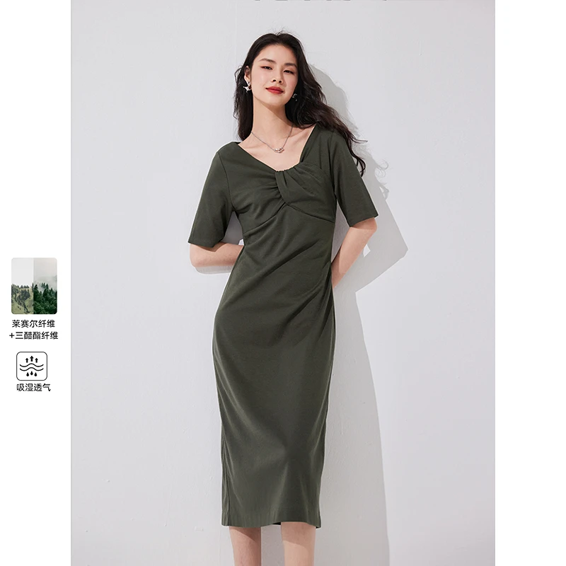 【5月新品】三醋酸小众结构连衣裙353616014