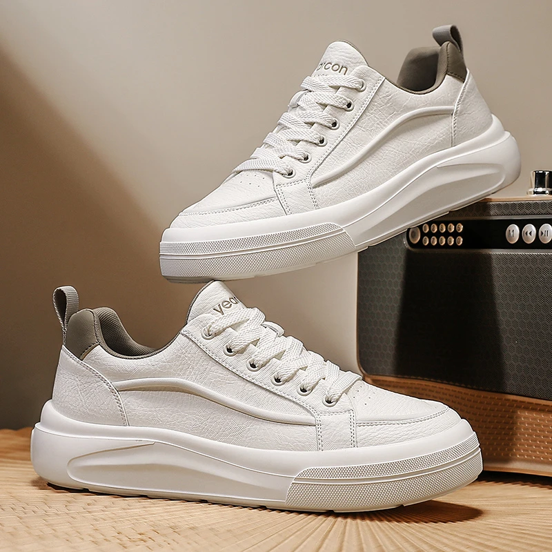 意尔康板鞋潮流透气轻质休闲板鞋圆头低帮百搭时尚爆款休闲板鞋