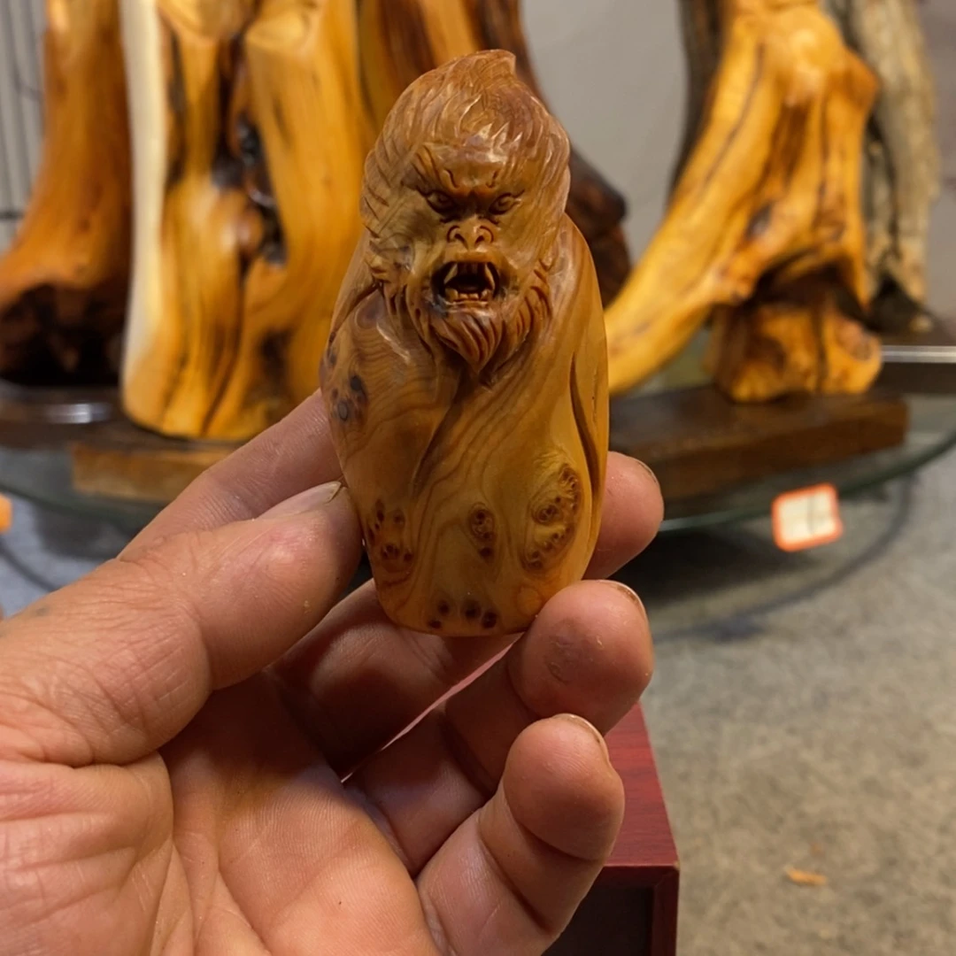 【闪购商品】柏木（崖柏）根雕木雕工艺品摆件家居买十送一手把件
