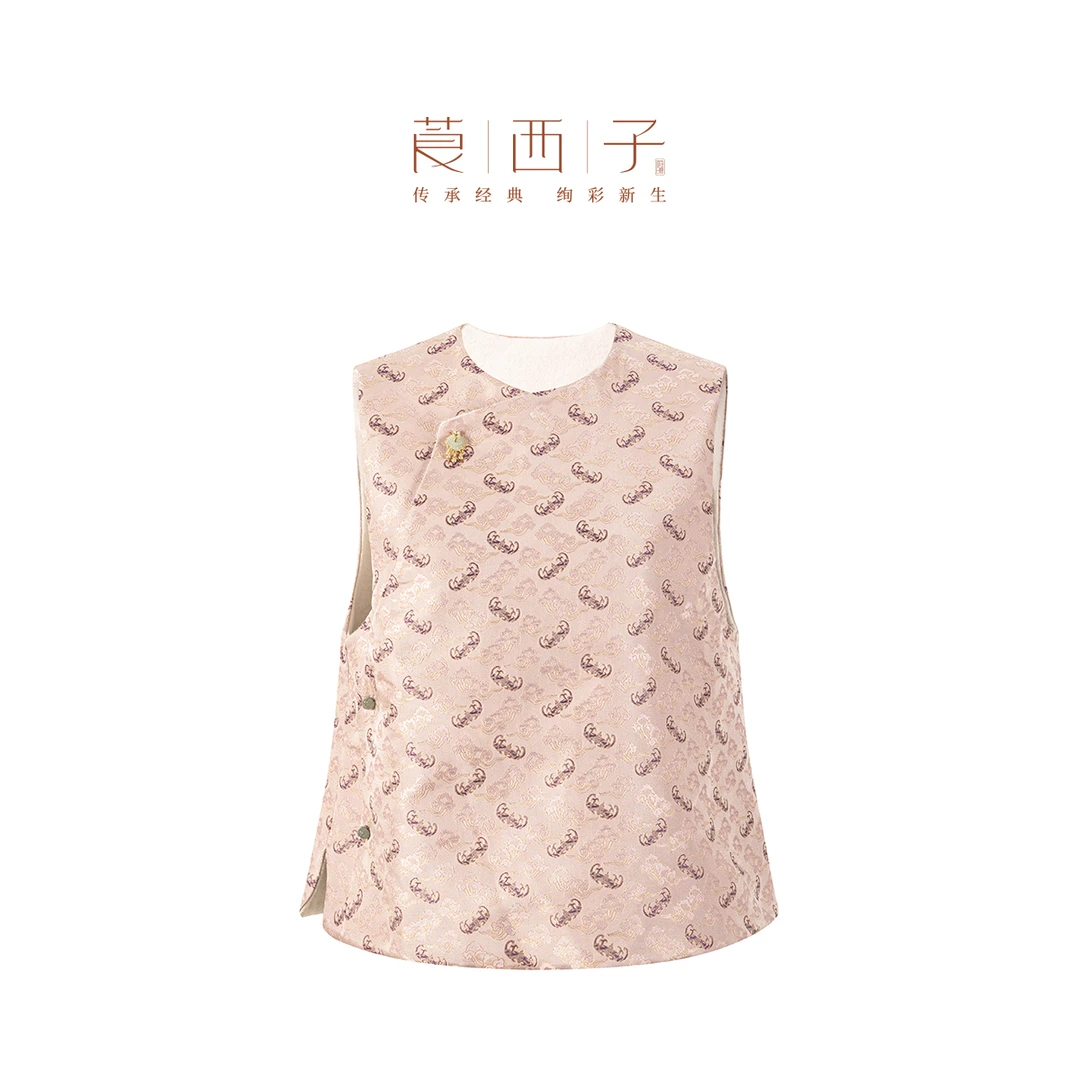 【洛初】国潮风元素设计新中式民族风中国风复古日常国风马甲新款