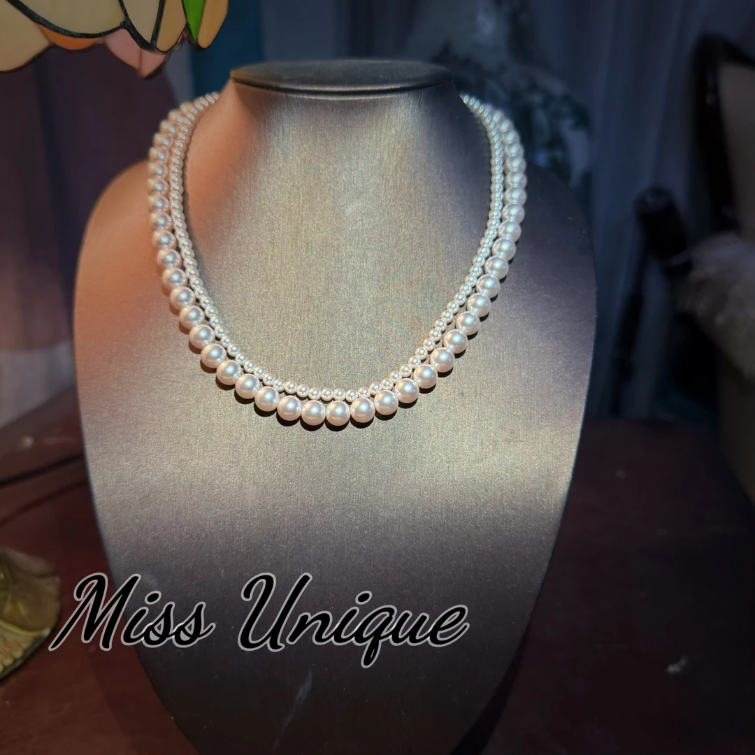 S6980双层大小珠珠项链（两带）