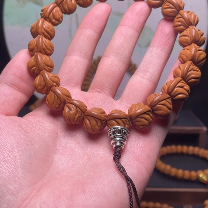 手串桃核17盘龙爆肚