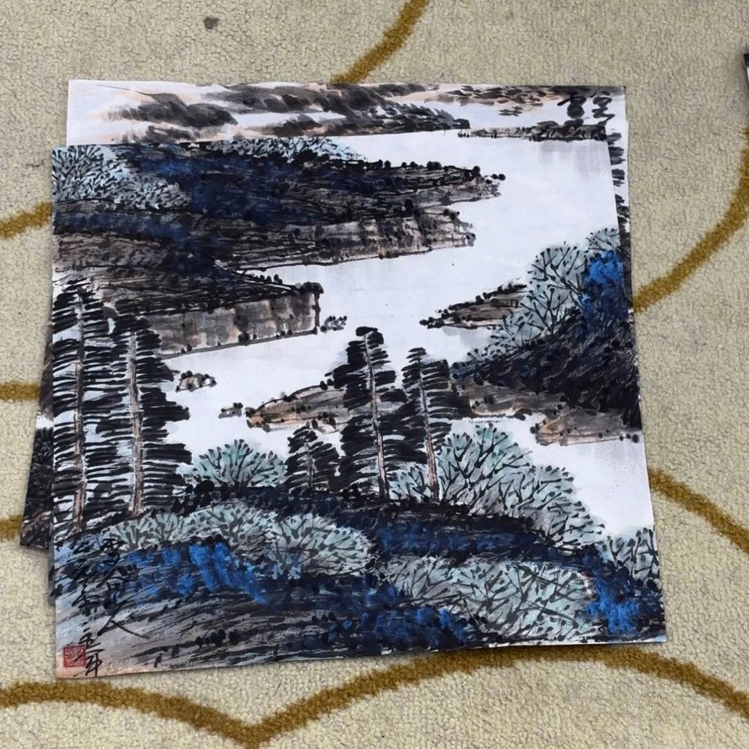 国画雪谷山人老师作品刘
