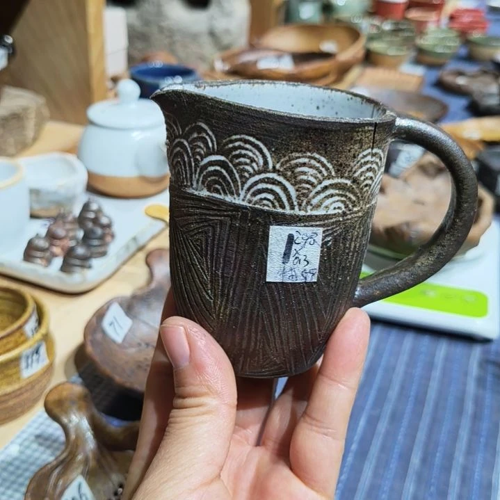 孝木窑手工制作公道杯