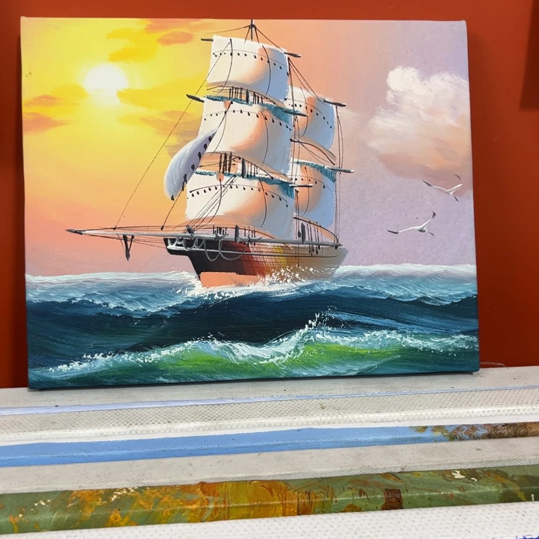 手工手绘精品油画20➕25尺寸