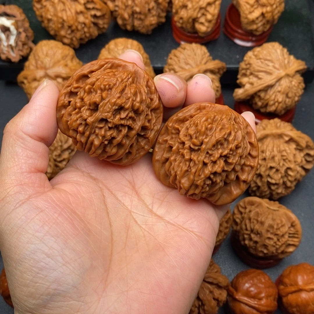 文玩核桃把件42四座楼