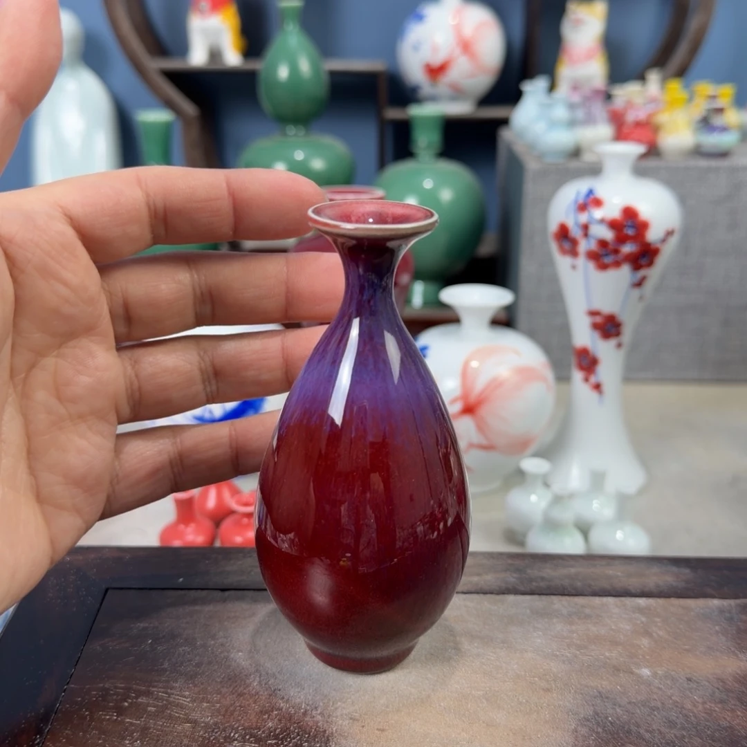 陶瓷手工小花器摆件