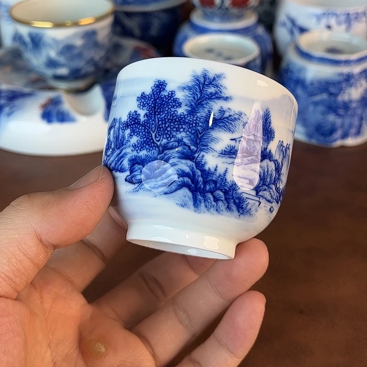 瓷片景德镇全手工手绘陶瓷