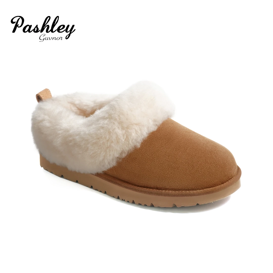 HZ0057P帕奢利新款毛圈羊皮毛一体雪地靴