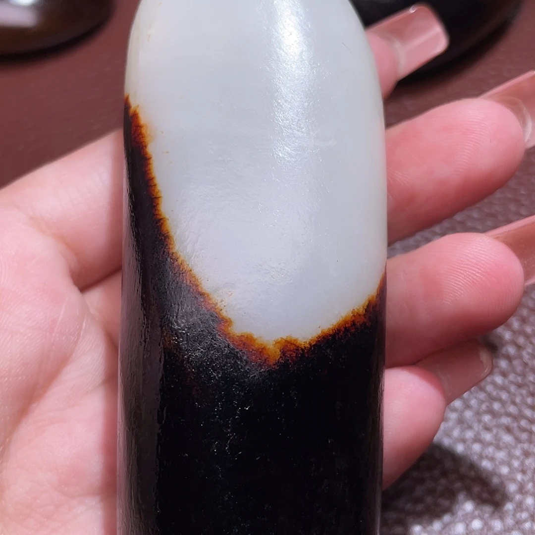 清***道颈饰未镶嵌和田玉