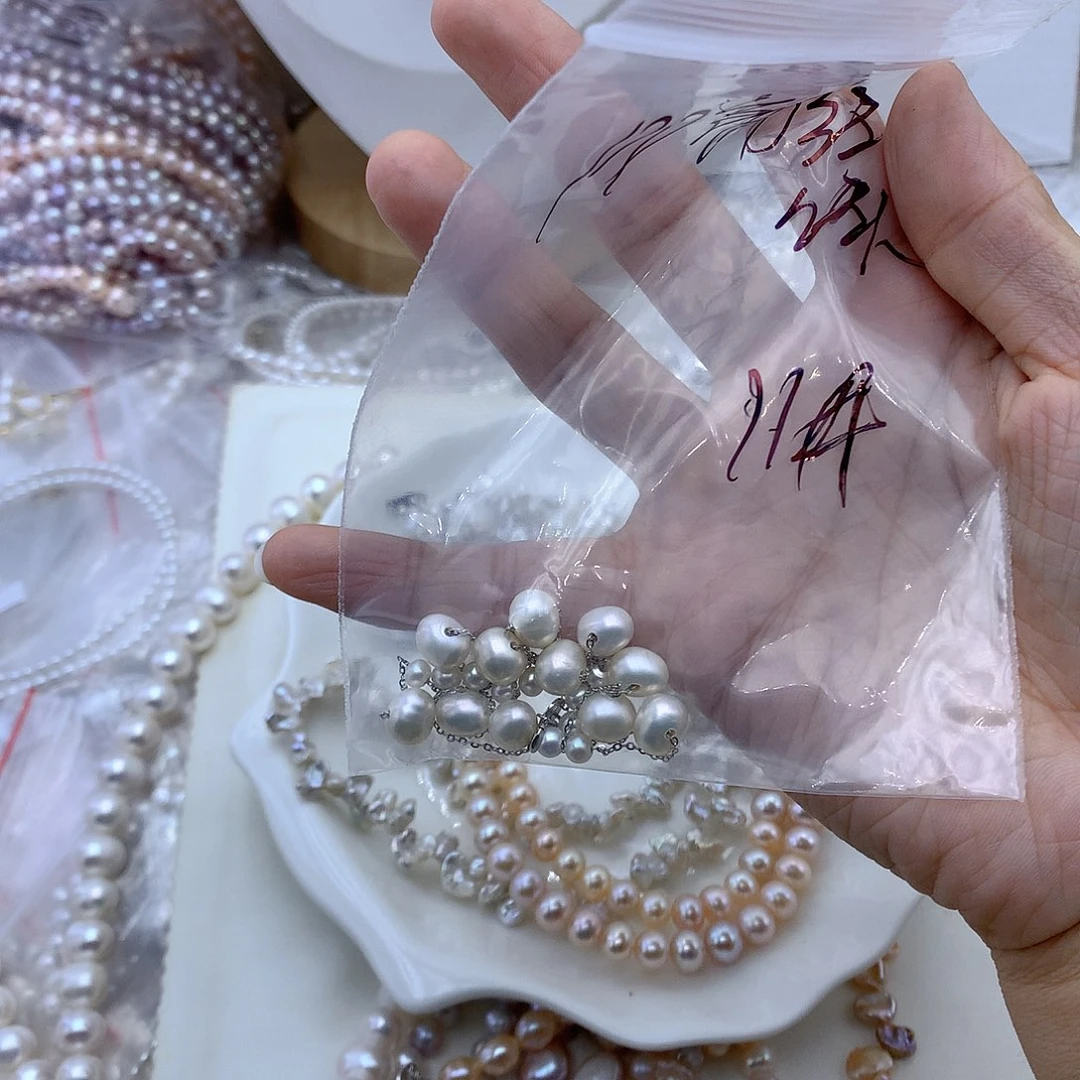 淡水珍珠颈饰银S925镶嵌