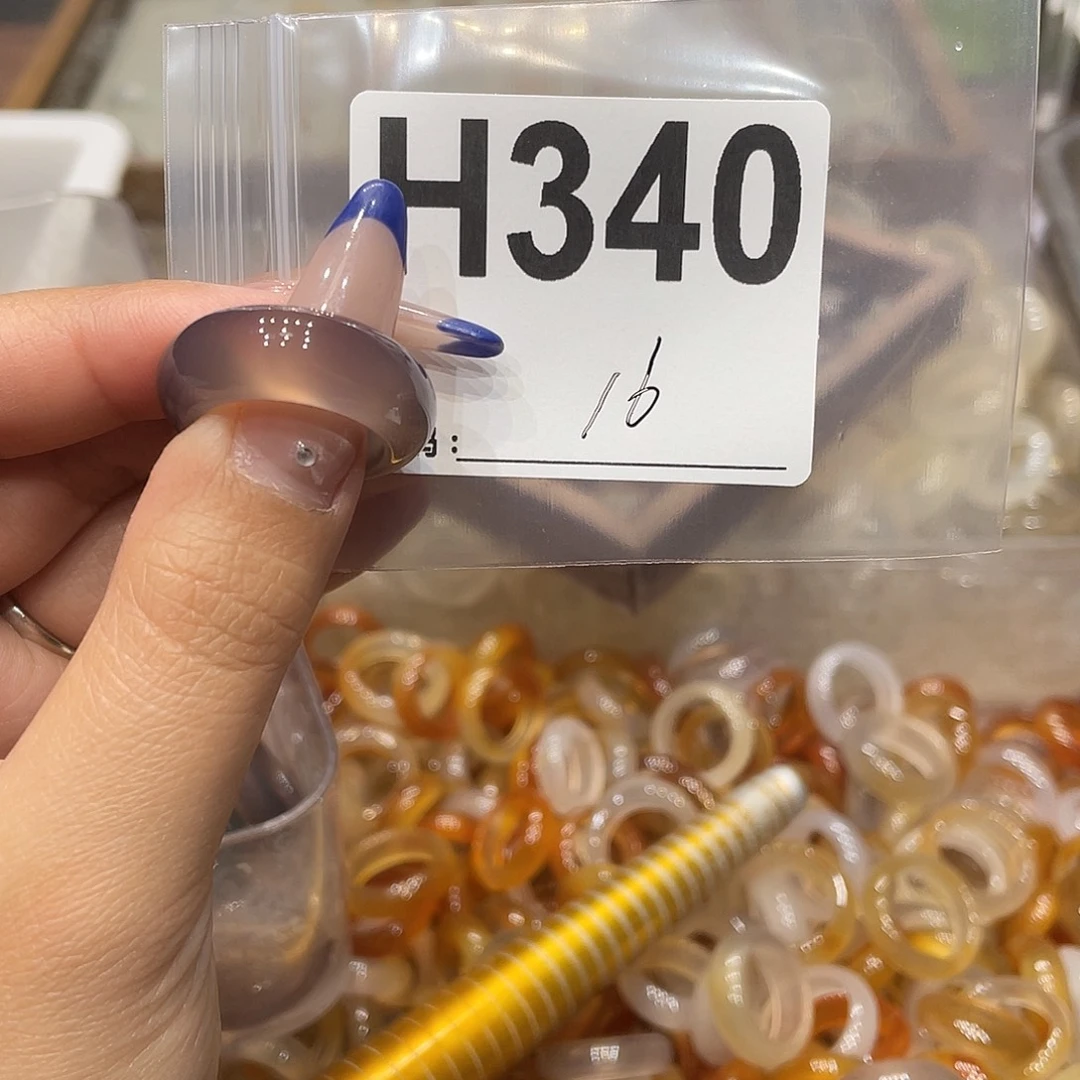 玛瑙/玉髓未镶嵌戒指340