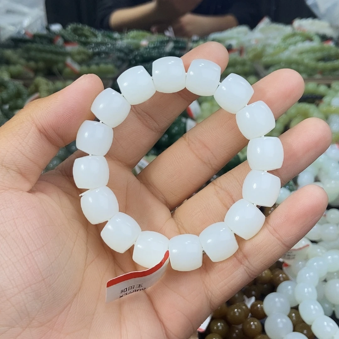 和田玉未镶嵌手串天然卡14和田山流水多样性拍一发一