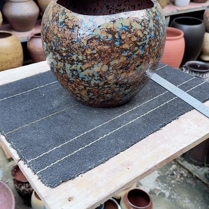 紫砂花盆高度23口径20