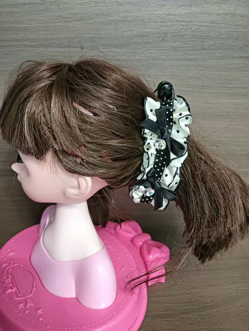 香蕉夹边夹少女风女一字夹发夹可爱风千金风卡通风