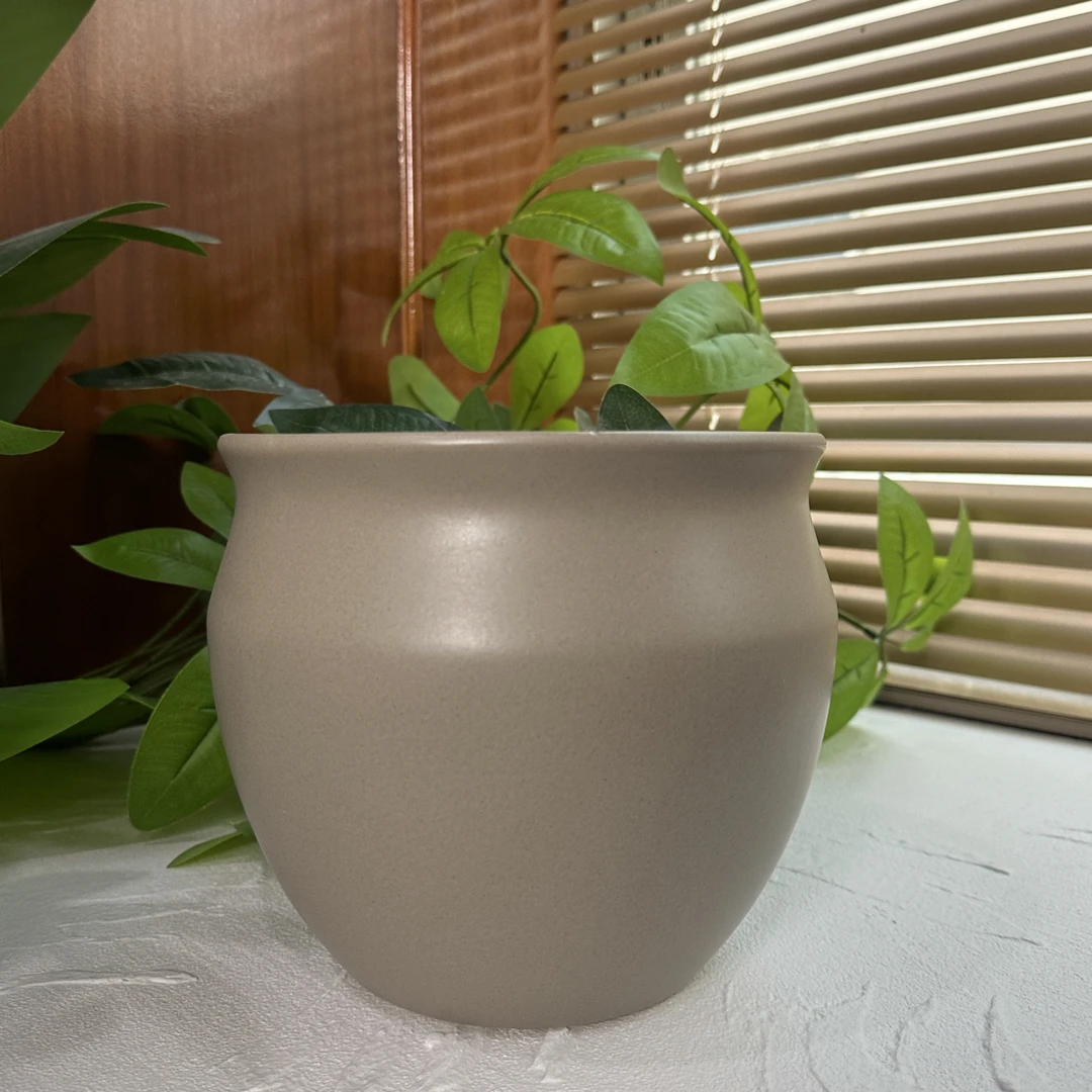 A126高16口18复古风大口径粗陶花盆适合多肉老桩绿萝绿植盆栽