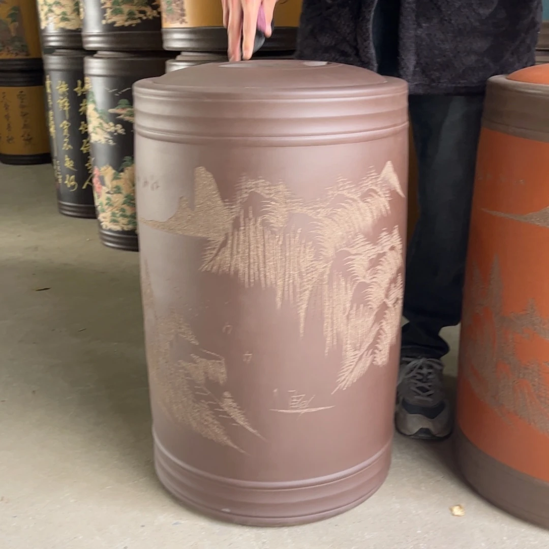 紫砂茶叶罐80 饼茶叶罐