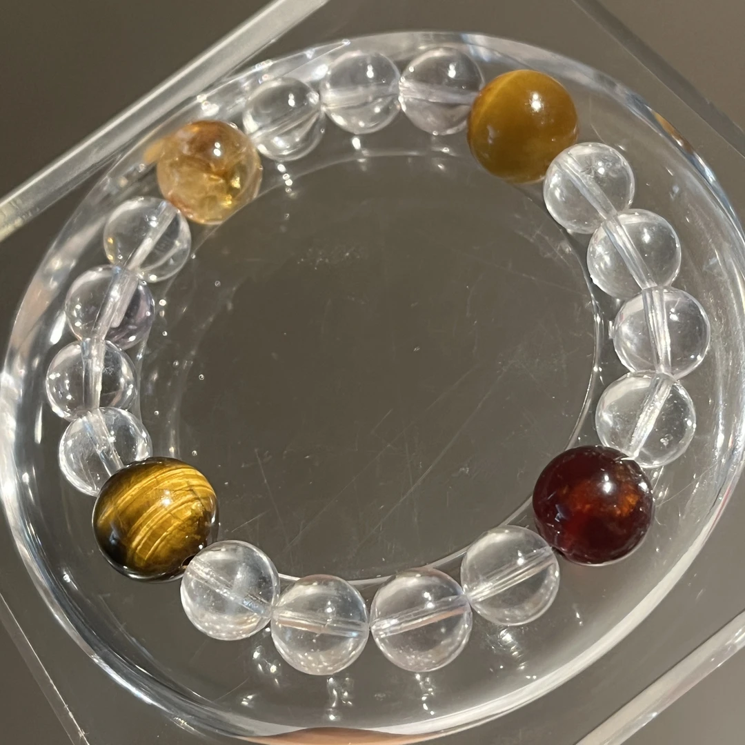 925银玻璃银制品 财路晶通手链