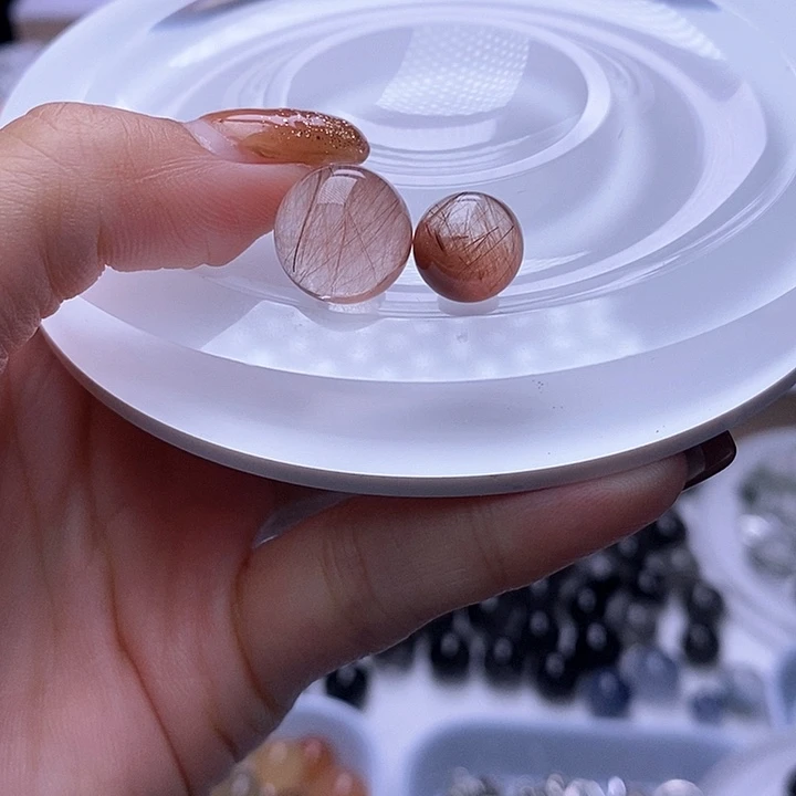 水晶天然水晶定制打孔不退不换未镶嵌