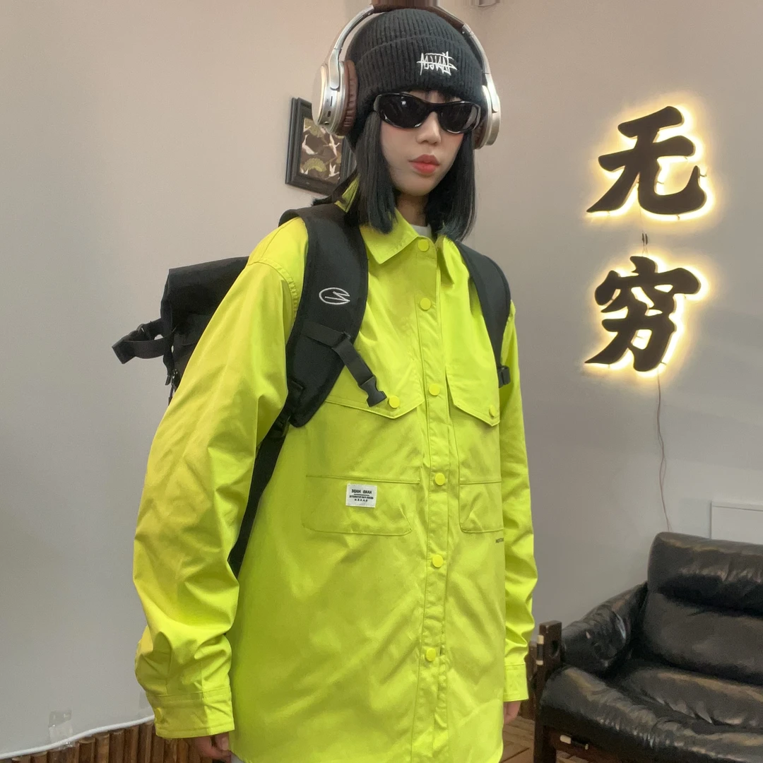 新款春季衬衫男士韩版潮流青少年学生休闲工装外套男装91015