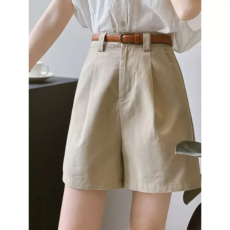 2025夏季新款天丝棉韩版高腰宽松阔腿裤百搭休闲裤