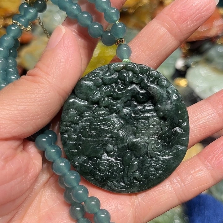 未镶嵌岫玉吊坠(赠链)