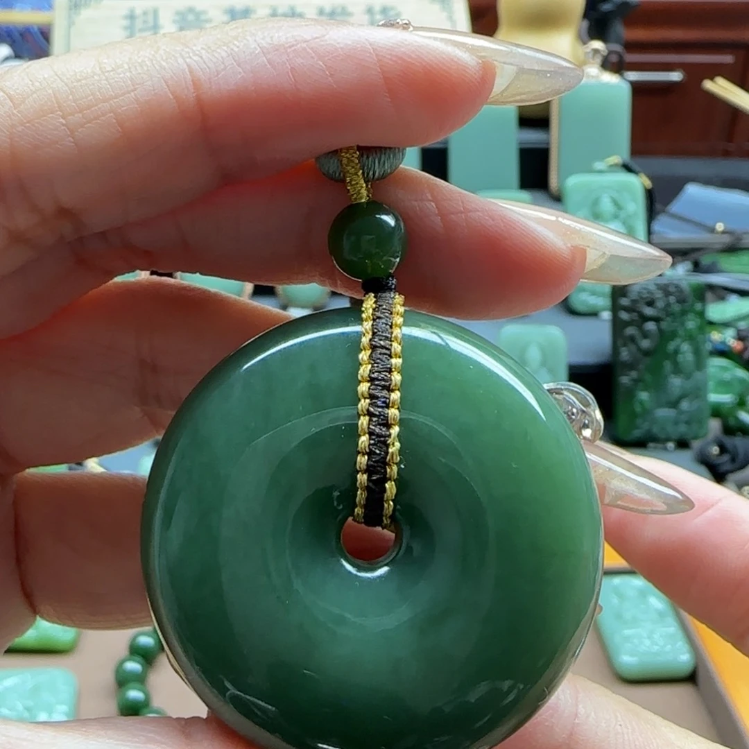 和田玉（碧玉）吊坠(不含链)未镶嵌
