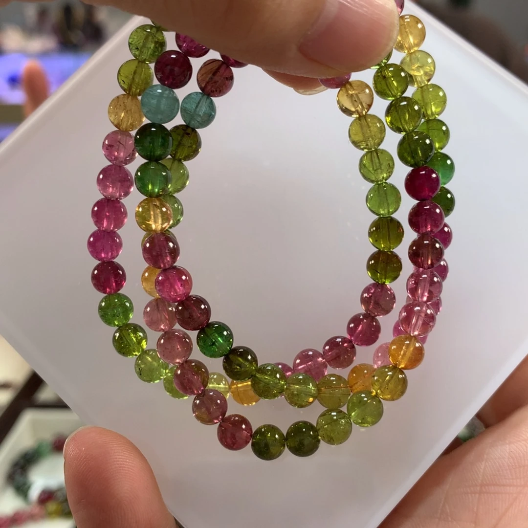 碧玺手链未镶嵌5.8左右