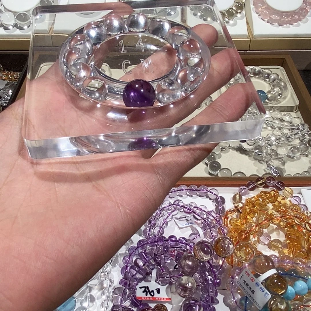 未镶嵌手链水晶定制