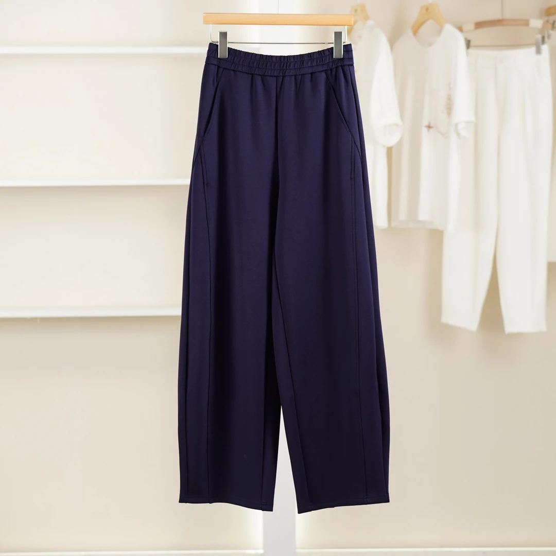 【麦笛17】50720120 松紧腰舒适休闲裤春季女装品牌专柜撤柜