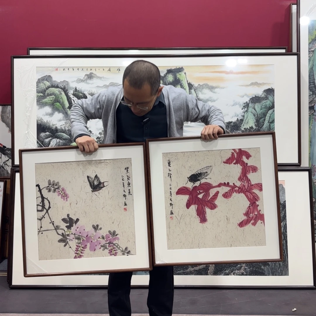 国画手绘作品60/60两副