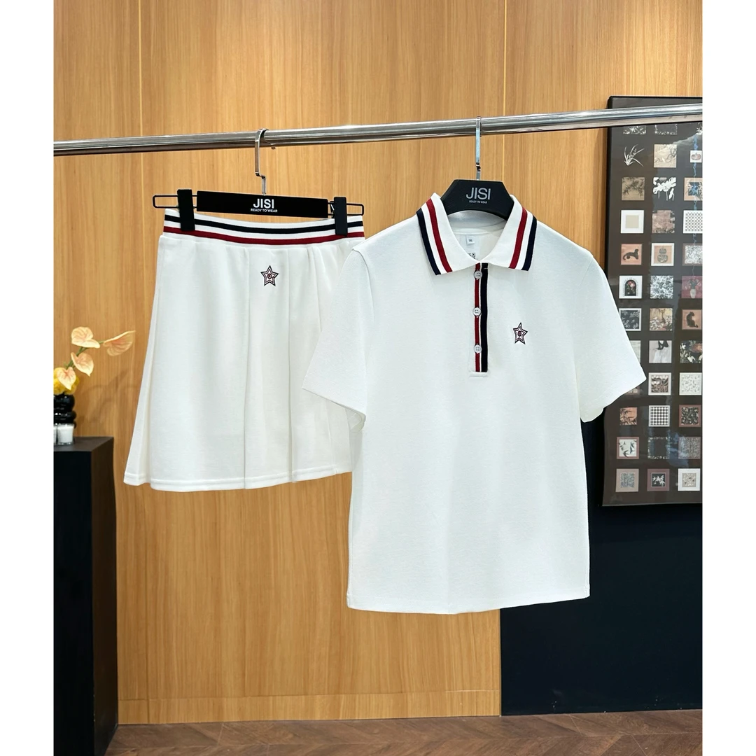 JISI C+polo衫短裙运动套装-TZ25184