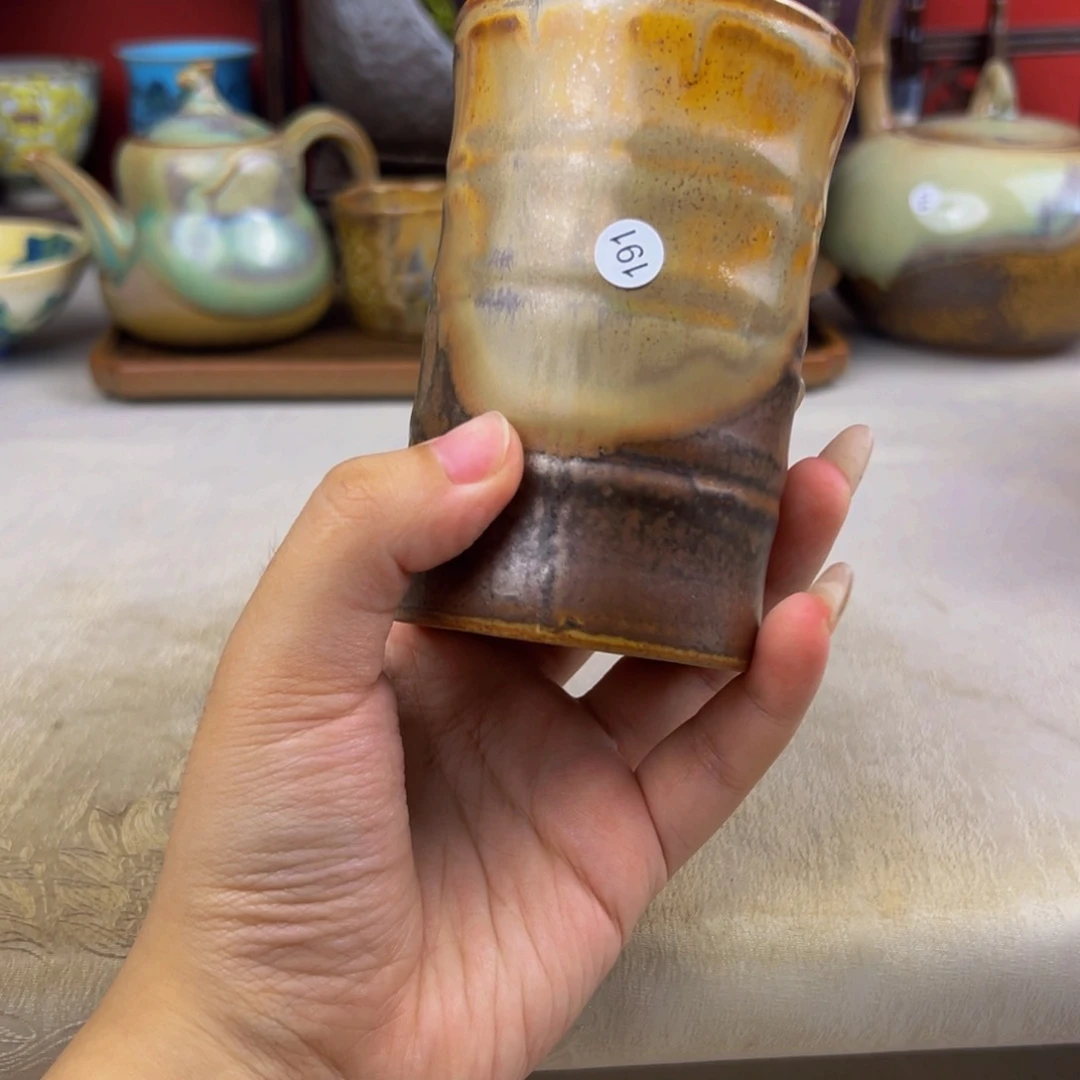 杯纯手工柴烧主人杯