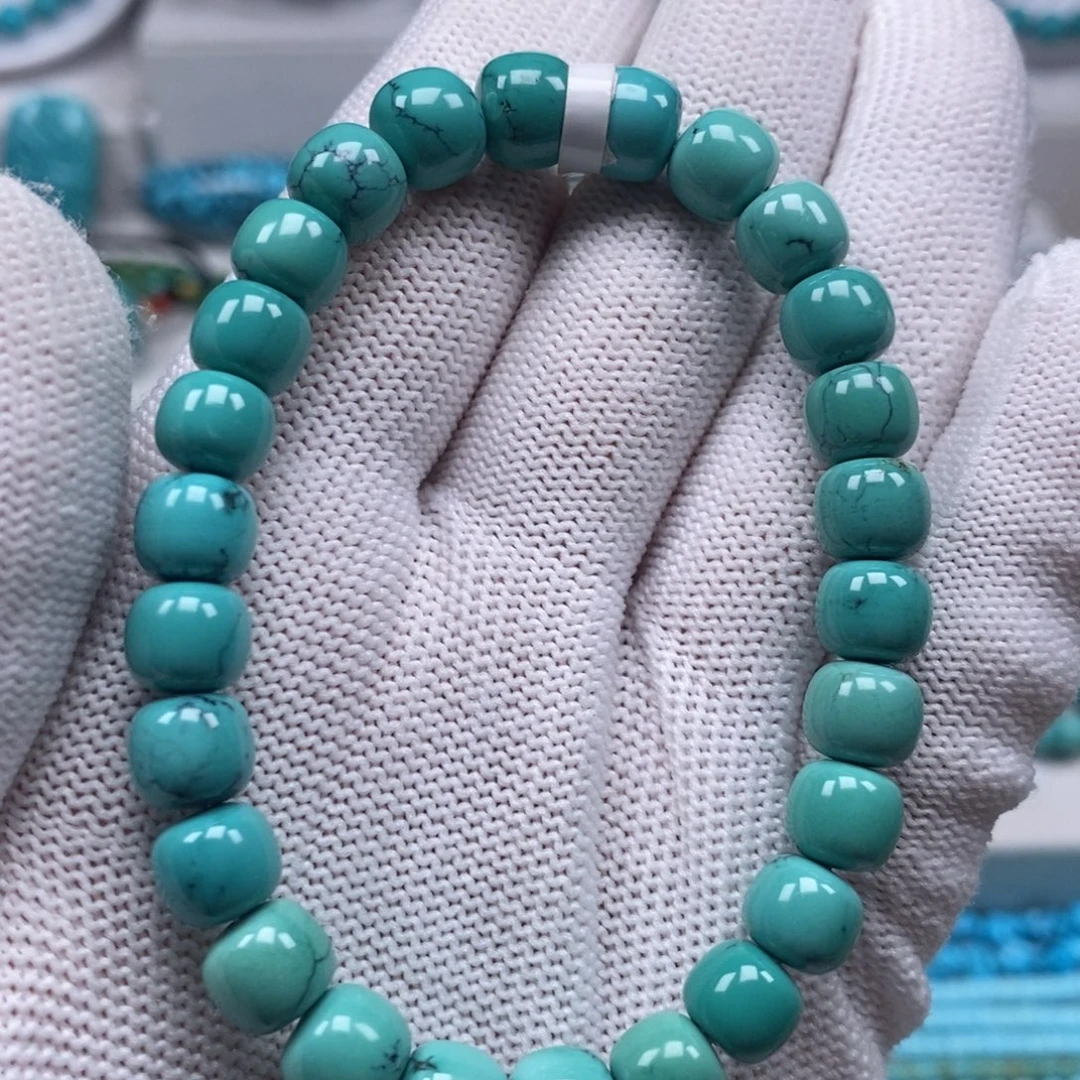 绿松石未镶嵌原矿纯干料绿松石