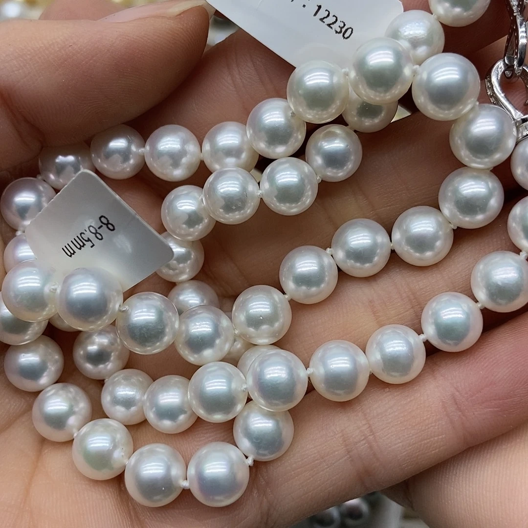 项链海水珍珠银S925镶嵌