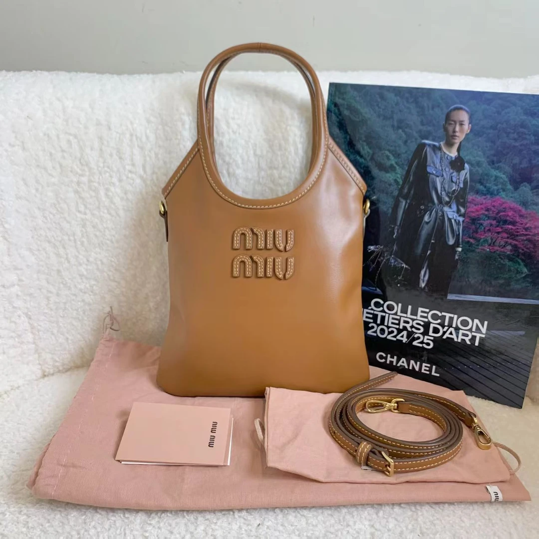 99新 MIU MIU/缪缪 壹臻/棕色ivy mini 包20844350