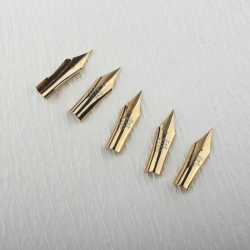 贵妃笔尖通用FEF钢笔尖金色/银色笔尖笑脸钢笔替换笔尖配件高档