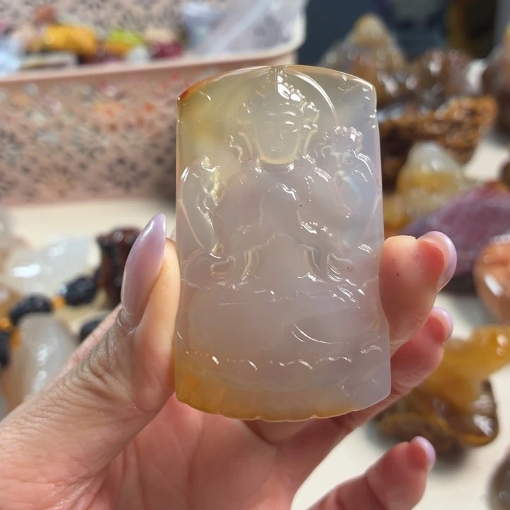 玛瑙/玉髓未镶嵌吊坠(不含链)